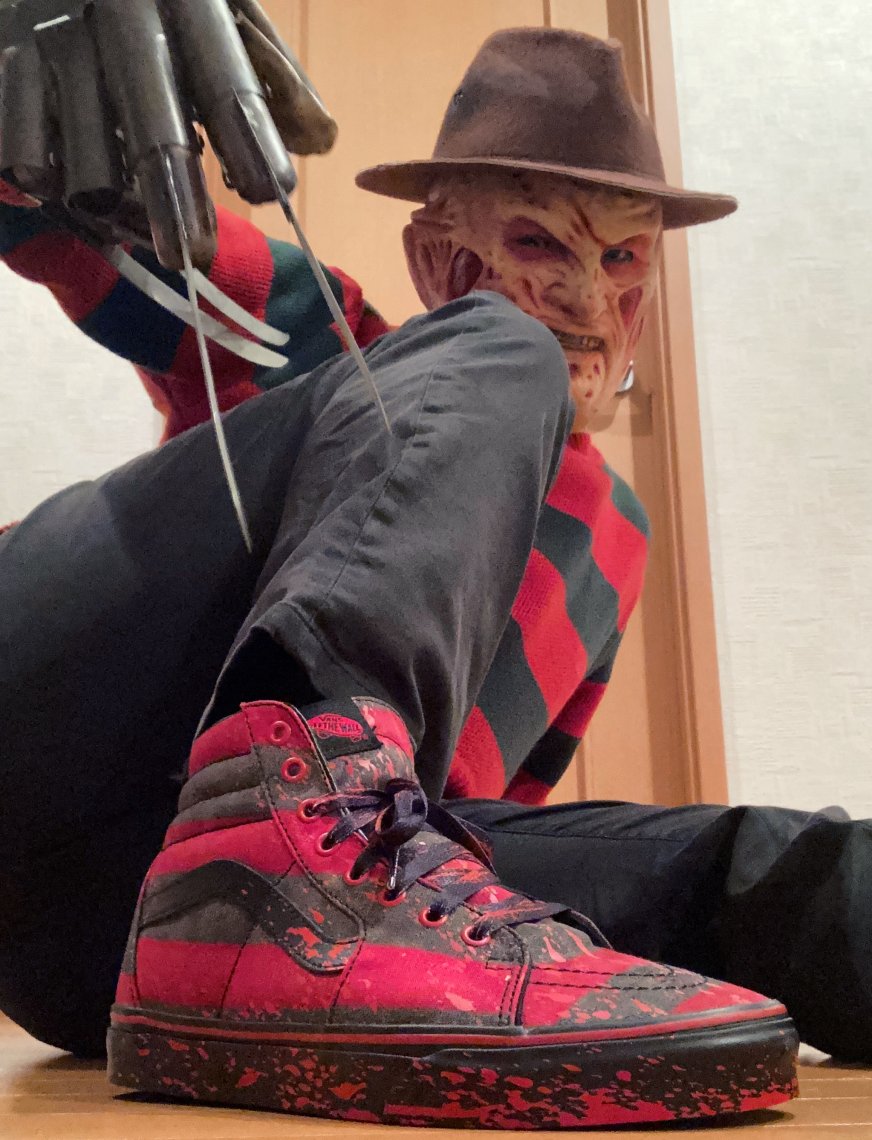 VANS SK8-HI エルム街の悪夢 New Vans X Horror Nightmare On Elm Street SK8-Hi Freddy