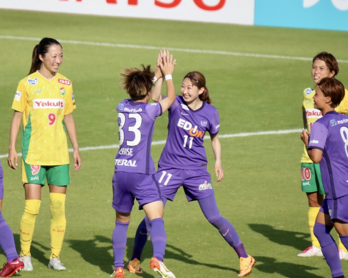 💜後半1分、今シーズンのチーム初得点は中嶋淑乃選手！後半5分、新加入