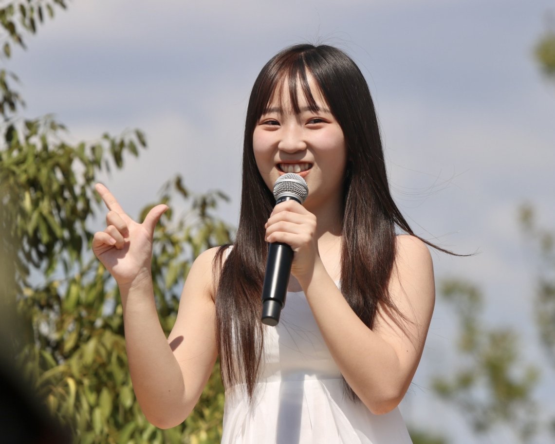 🎤『罪と罰』をソロで歌い終わった後に流し目を魅せる、アクターズスクール広島で大人気の西原悠桜さんの笑顔🥰 | 日刊わしら - HIROSHIMA  DAILY WASHIRA