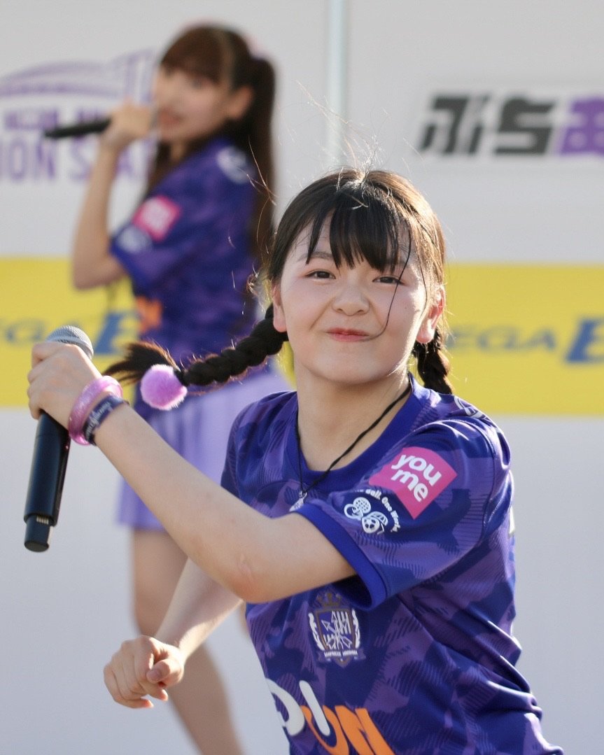 ☀️陽差しが強い中、試合前にスタジアムを盛り上げるサンフレッチェ
