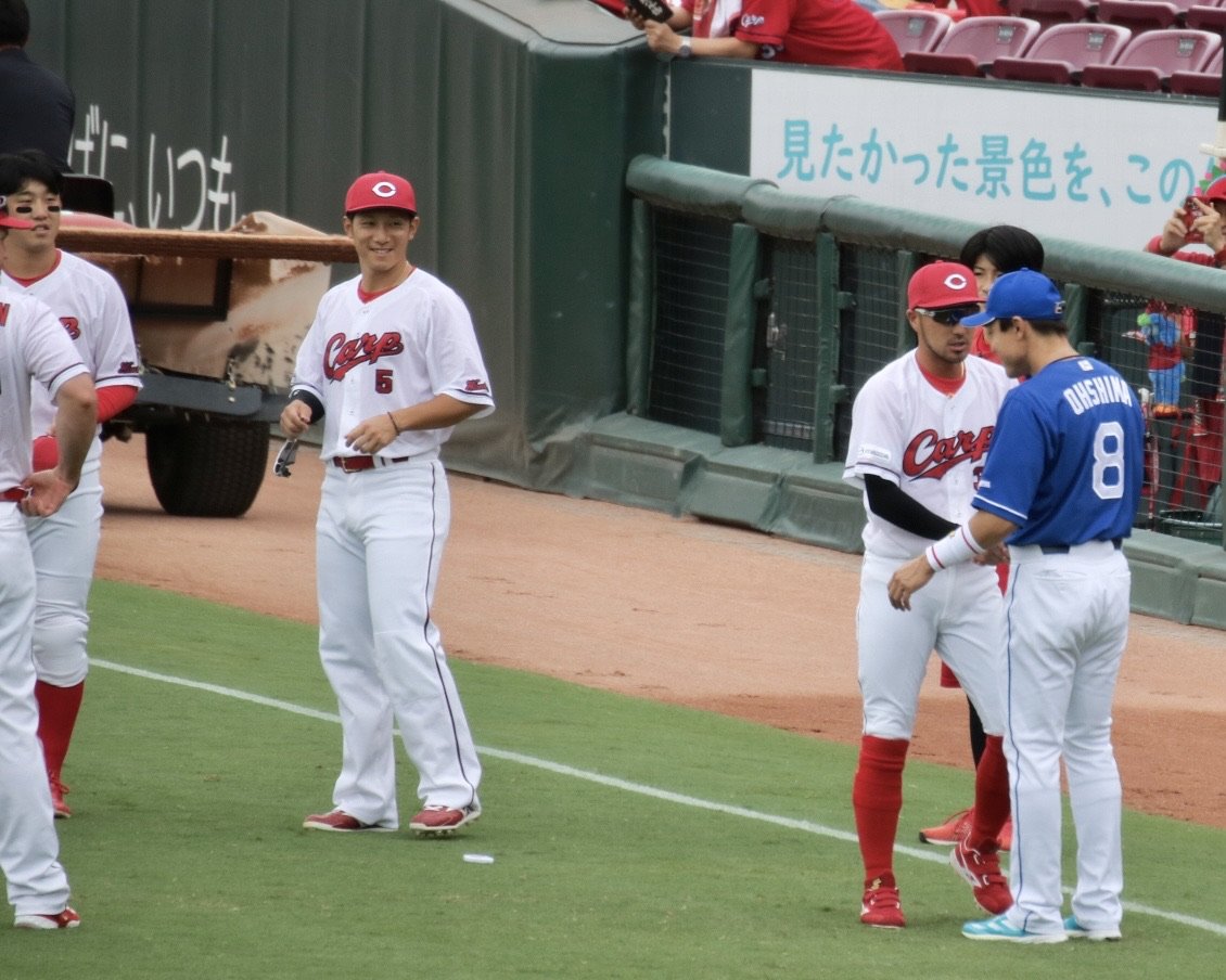 🧢通算2000安打を達成した中日ドラゴンズ大島洋平選手とカープ菊池涼介