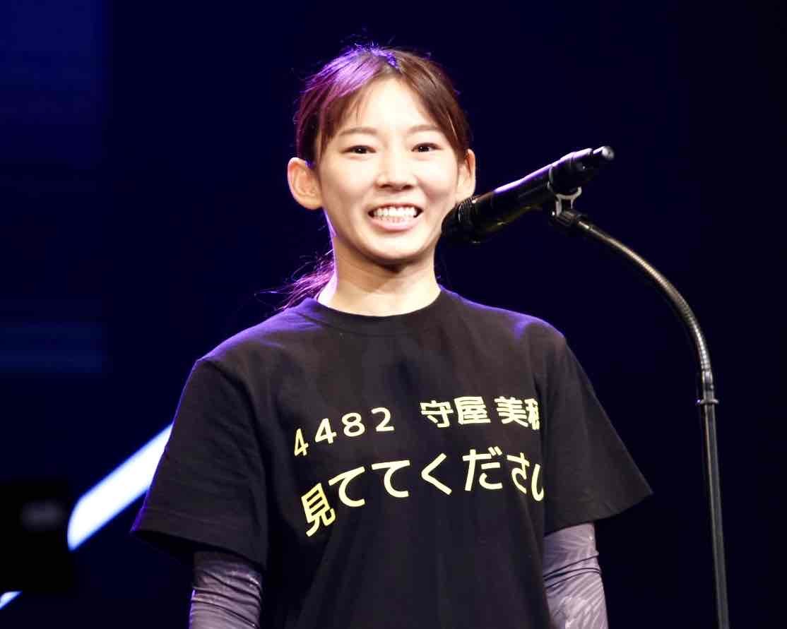 守屋美穂 似顔絵イラストTシャツ ボートレース 守屋美穂 似顔絵