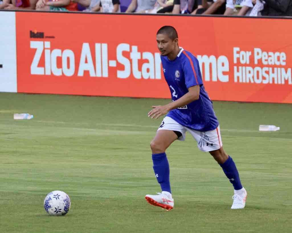 ⚽️ジーコオールスターゲーム広島のピッチで躍動する運動量が