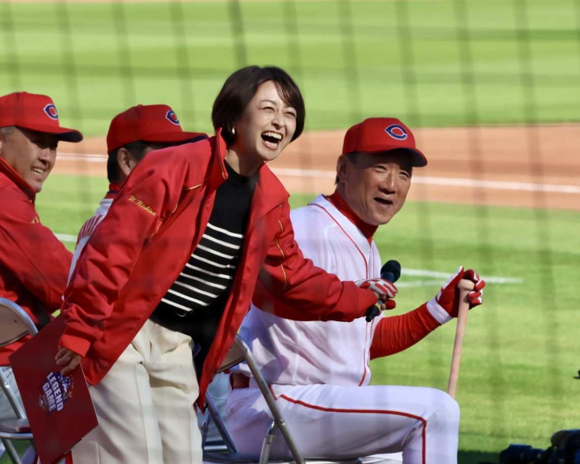 CARP LEGEND GAME 2025】新井貴浩監督から突然バッティングコーチに