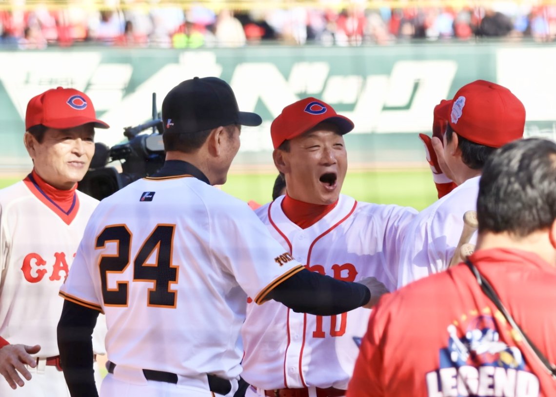 CARP LEGEND GAME 2025】本塁打に『みなさん盛り上がって頂いて