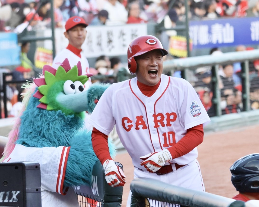 CARP LEGEND GAME 2025】『運動不足ですから😊』 とインタビューに