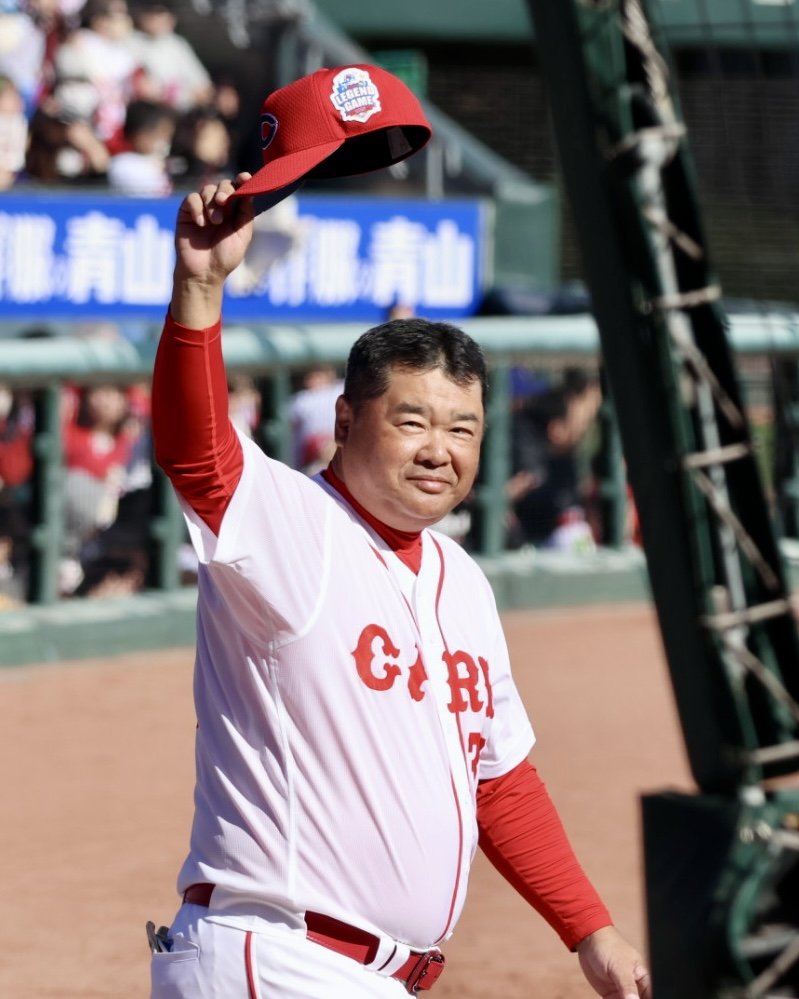 CARP LEGEND GAME 2025】『運動不足ですから😊』 とインタビューに