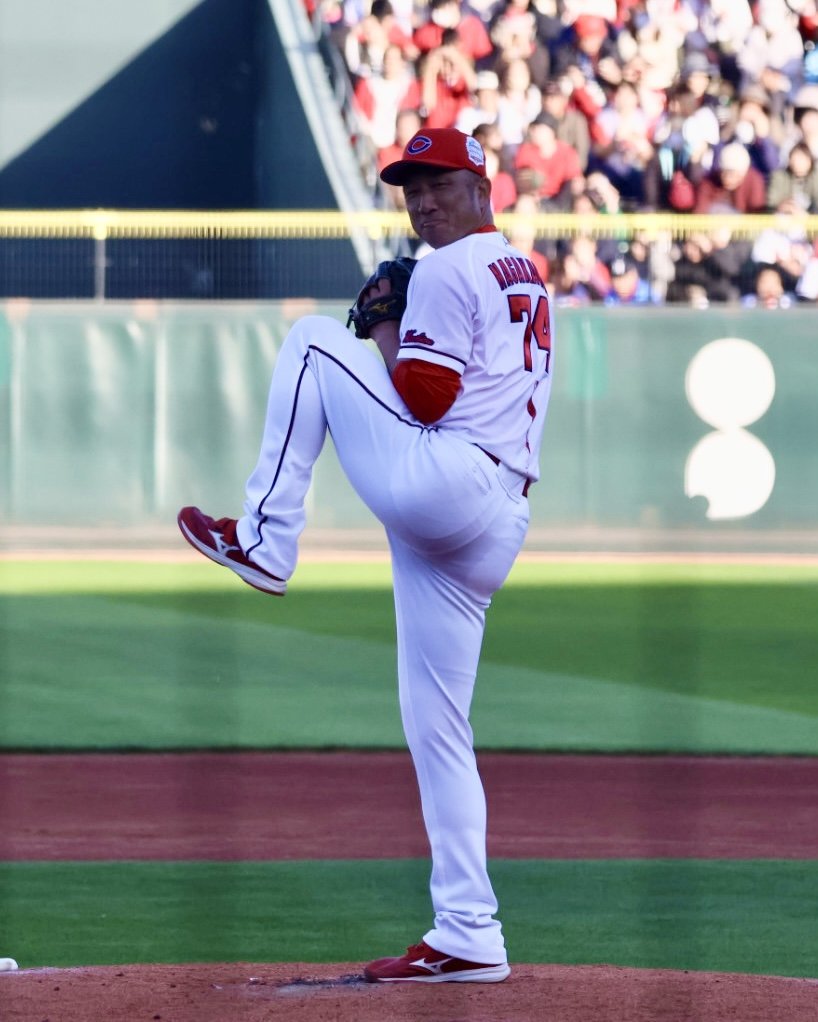 CARP LEGEND GAME 2025】カープ黄金時代投手王国‼️ピッチング練習を