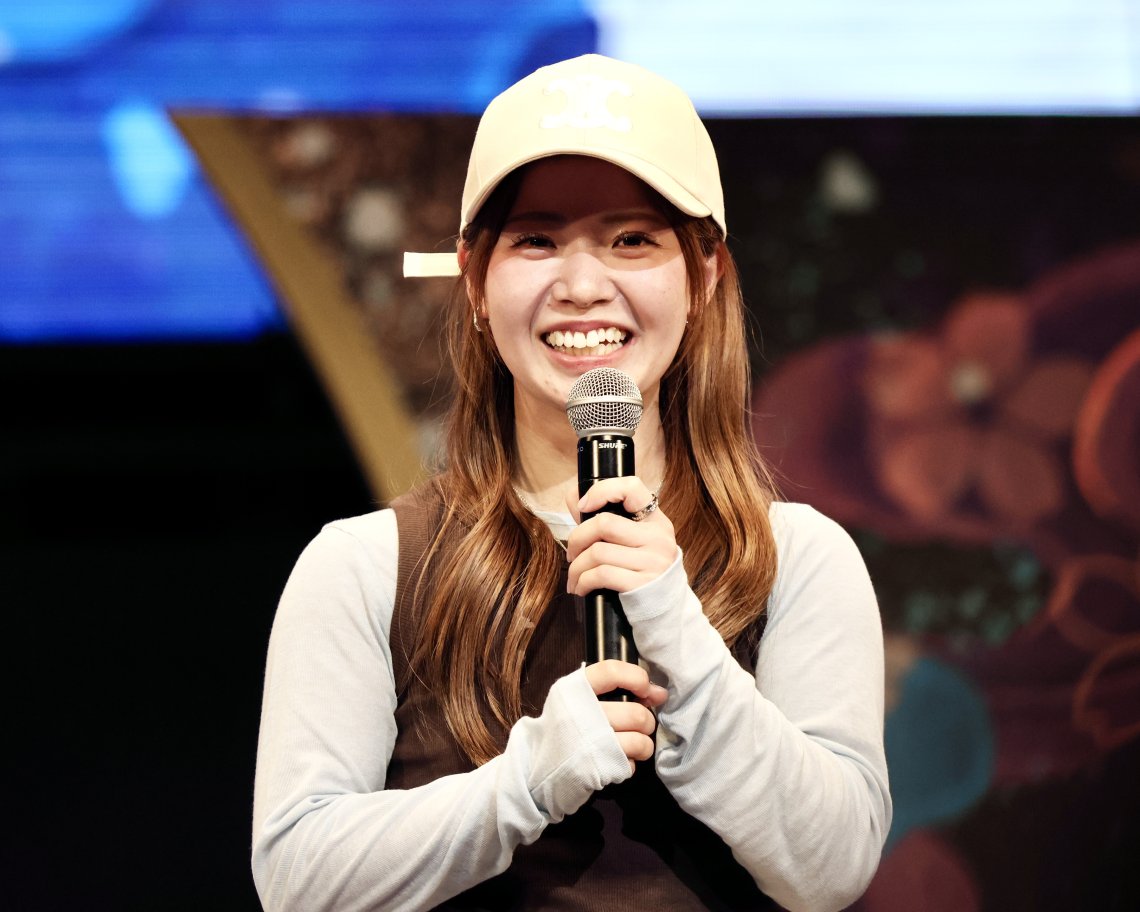ぬ*た様 女子ボートレーサー川井萌選手サイン入りトコタン帽子 おはようございます 2025年の#トップルーキー に選ばれた#川井萌 選手