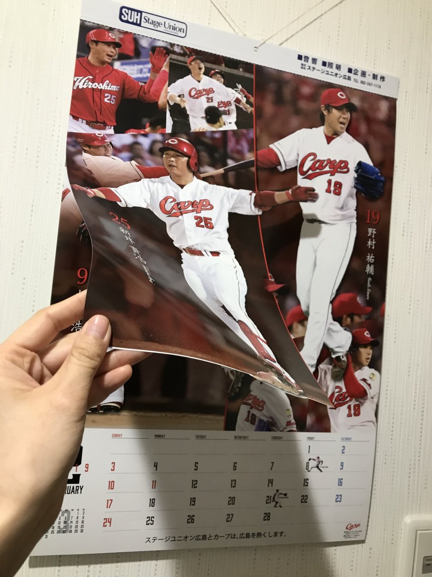 我が家の1月、2月のカープカレンダー。 | 日刊わしら - HIROSHIMA