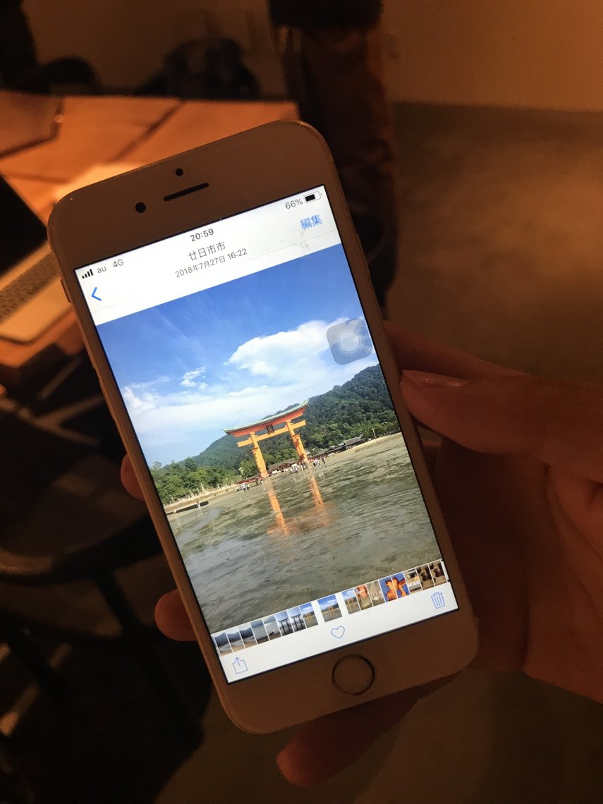 広島の月刊わしら：｢スマホ持ち広島県民必ず厳島の鳥居かシカの写真持ってる説」尾道市