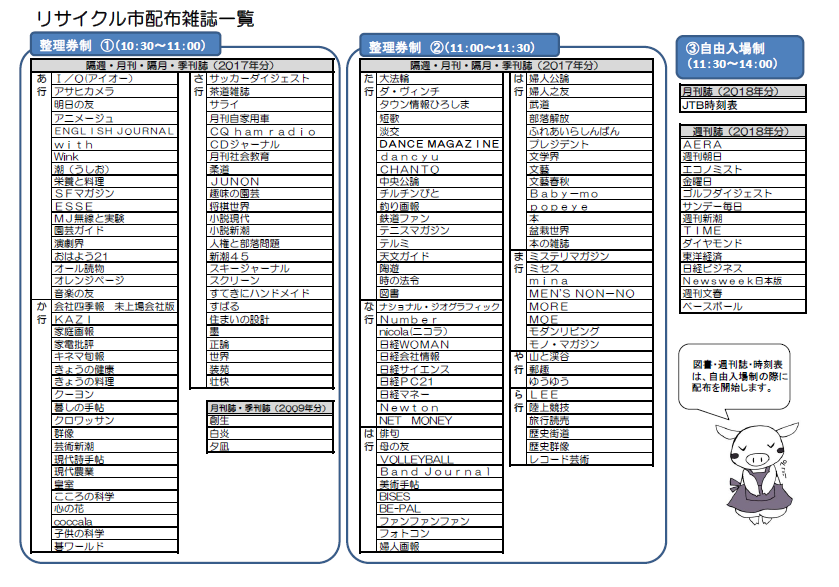 はつかいち】「雑誌と図書のリサイクル市」を行います | 日刊